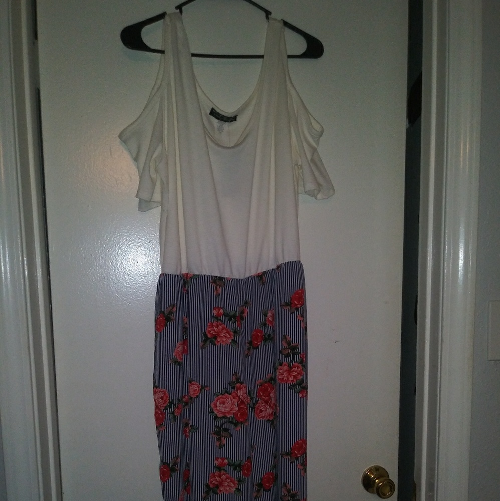 Cold shoulder jumpsuit